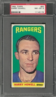 1964/65 Topps Hockey #83 Harry Howell – PSA NM-MT 8